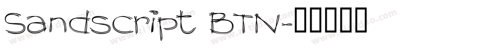 Sandscript BTN字体转换